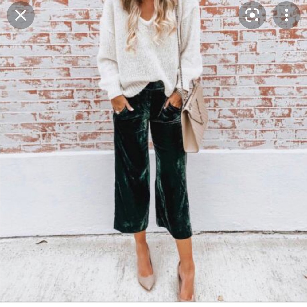 ☘️ Madewell Huston Pull-on crop pant in green